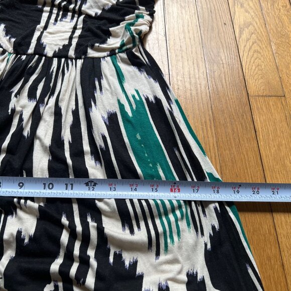Anthropologie Vanessa Virginia Size S Black & White Talassemtane Ikat Maxi Dress - Picture 7 of 16